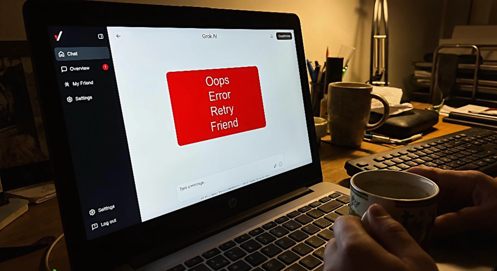 A Fast Guide to Fix the Oops Error Retry Friend Problem on Grok AI