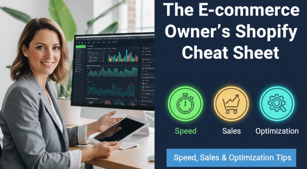 The E-commerce Owner’s Shopify Cheat Sheet Speed, Sales & Optimization Tips