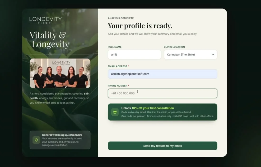 Lead capture: your profile is ready